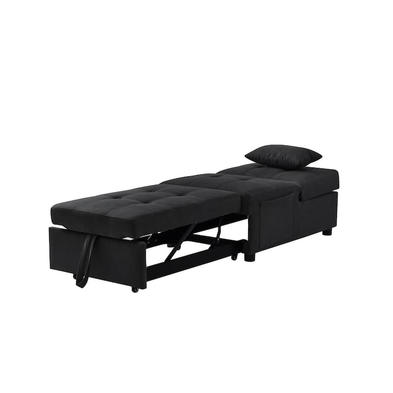 Roomfitters Modern "Recliner Chair Bed" for Living Room and Bedroom, Linen Fabric, Comfortable and Stylish
