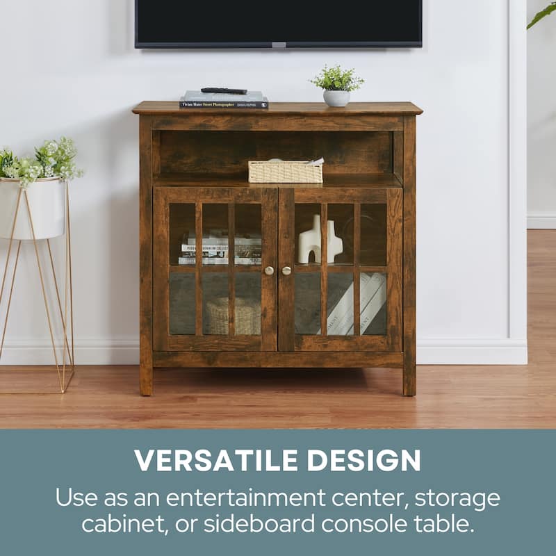 Convenience Concepts Big Sur Highboy 40 inch TV Stand with Storage Cabinets