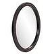 preview thumbnail 3 of 5, Allan Andrews Round Wall & Vanity Mirror with Black Braided Frame - 32"D