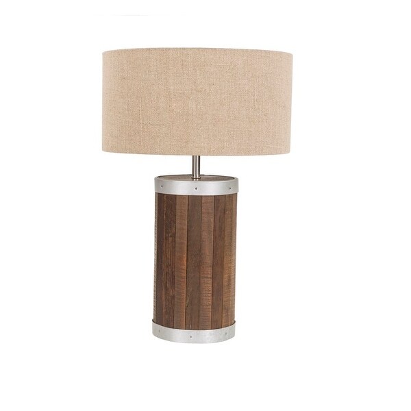 timber table lamp