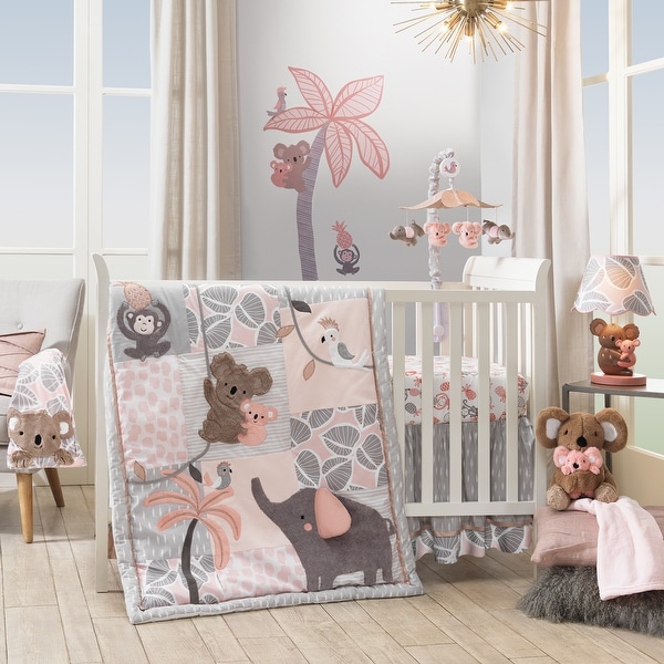 Palm tree crib bedding top