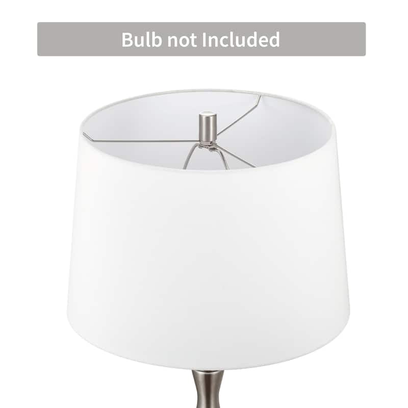 KAWOTI 61'' Floor Lamp with Fabric Drum Shade