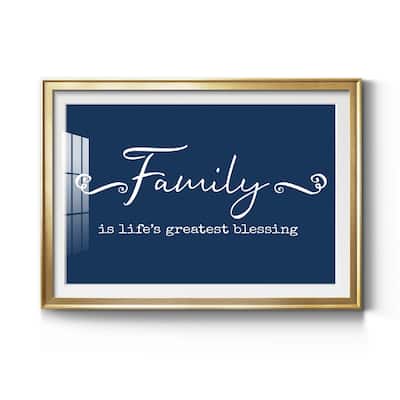 Family Greatest Blessing Premium Framed Print - Ready to Hang