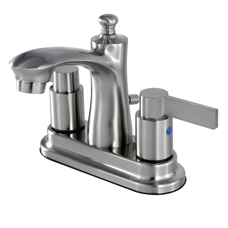 Kingston Brass NuvoFusion 1.2 GPM Centerset Bathroom Faucet with - Brushed Nickel