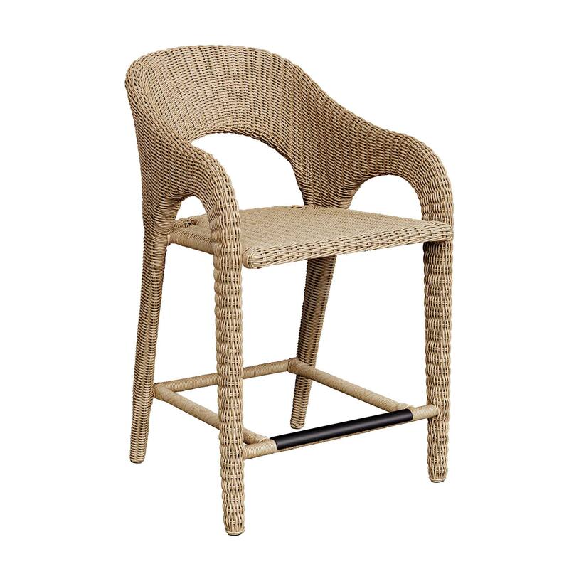 Uttermost Kavali Outdoor Wicker Stool
