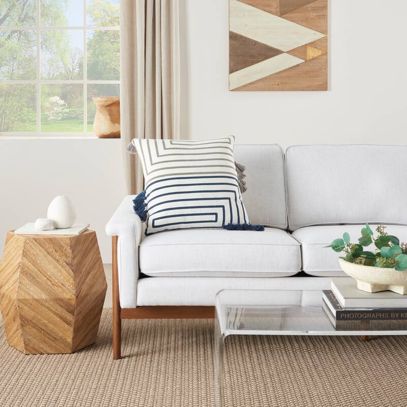 Mina Victory Geometric Lines Throw Pillow