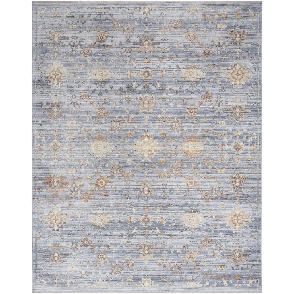 Nilu Power Loomed Distressed with Fringe Area Rug By HomeRoots - 8' x 10'