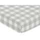 preview thumbnail 3 of 4, Sweet Jojo Designs Gray White Rustic Woodland Flannel Grey Buffalo Plaid Check Unisex Boy or Girl Collection Fitted Crib Sheet