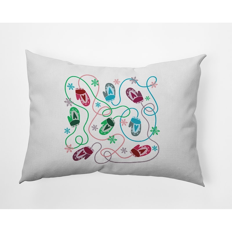 Mittens Accent Pillow - 14" x 20" - Bright Green