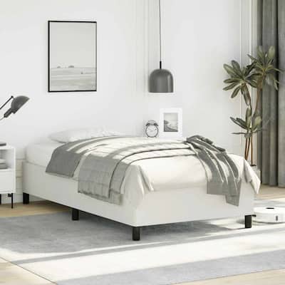 vidaXL Bed Frame, Faux Leather, No Mattress