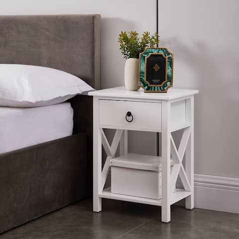 Night Stand Bedside Table with Drawer Wooden Side Tables Bedroom Night Stands for Bedrooms Small Nightstand End Table