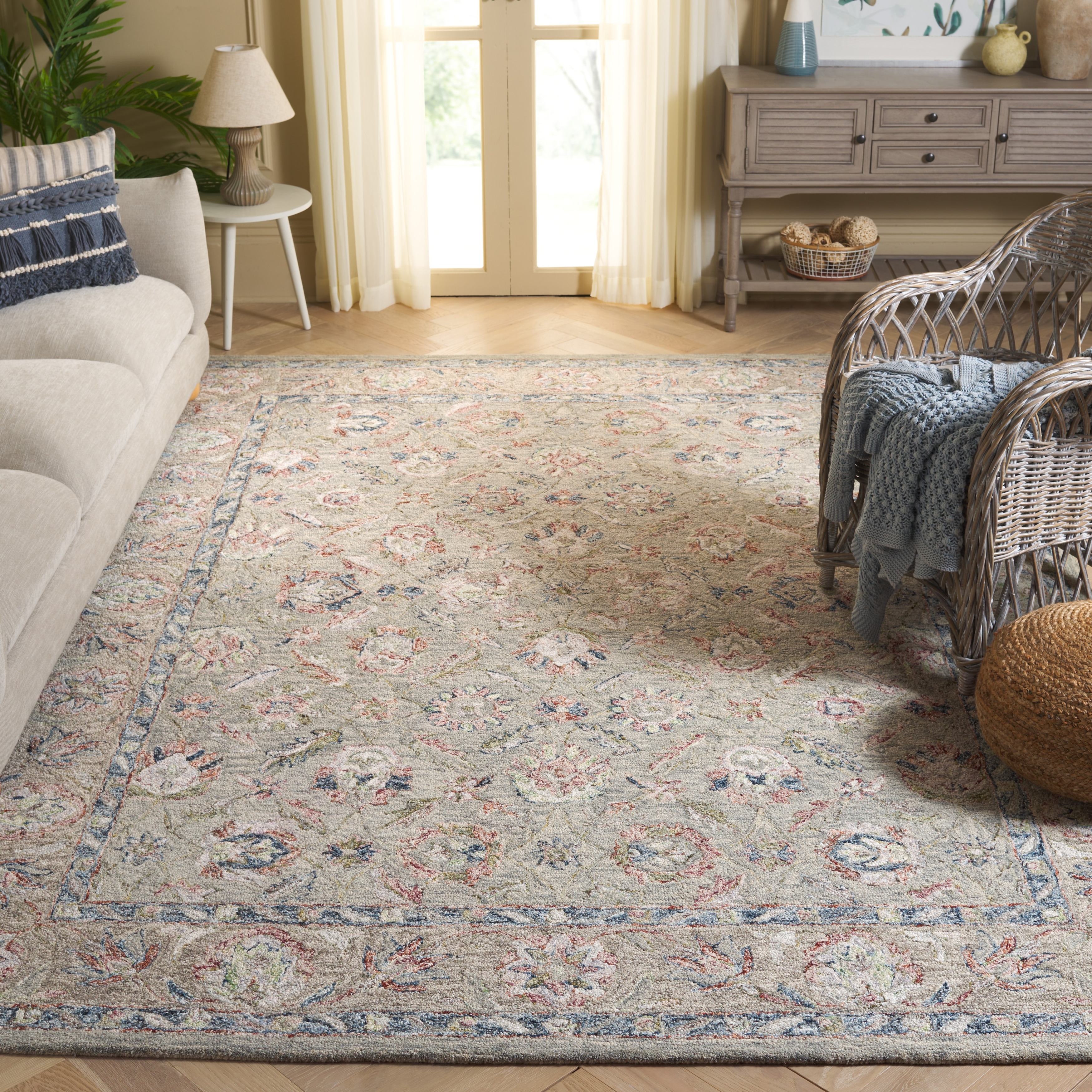 SAFAVIEH Handmade Metro Annarosa French Country Wool Rug