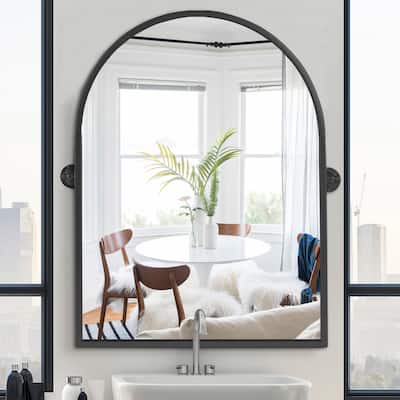 Arched Vintage Pivoting Wall Mirror 36"H×24"W