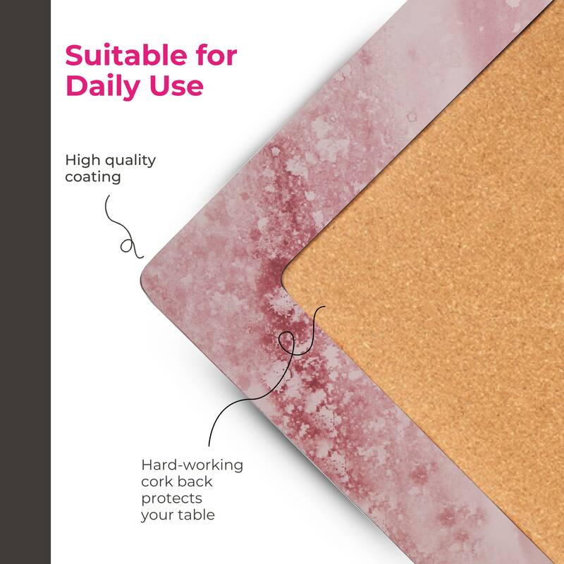 Portmeirion Minerals Rose Quartz Placemats, Set of 4