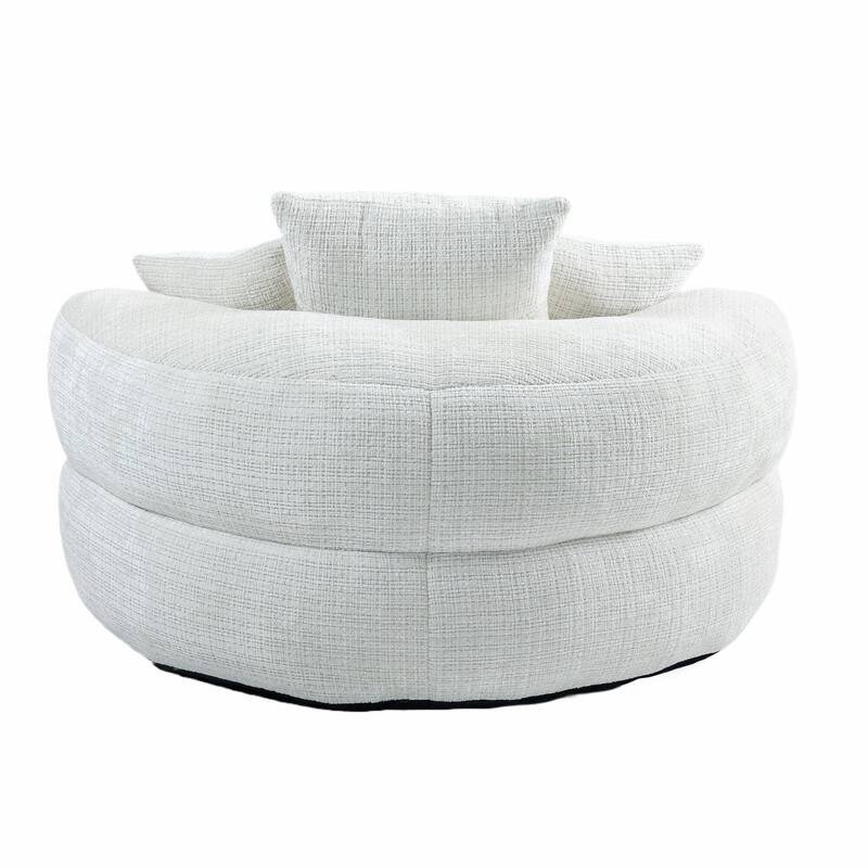Durable Lazy Sofa Comfort Lounger, High Back Bean Bag Couch with 3 Pillows