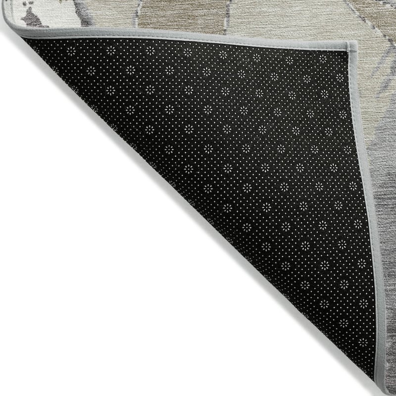 HomeRoots Abstract Transitional Rectangle Outdoor Rug
