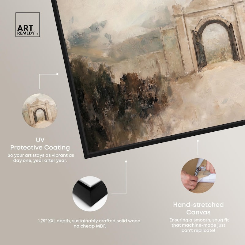 Stone Arch Canvas by Art Remedy