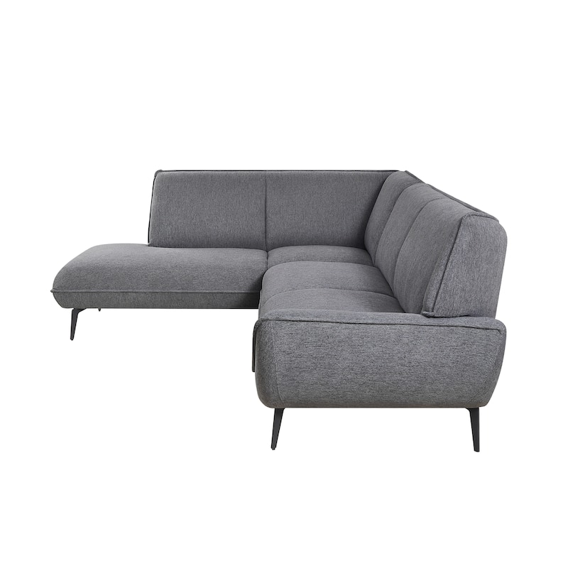 106inch Large Combination sofa,Charcoal Grey Two-tone Blend Fabric,High Rebound Seat Feel,With Noble Seat Sofa,