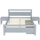 preview thumbnail 15 of 62, Platform Bed with Headboard and Storage Drawers & 2 Bedside Tables, Bedroom Wood Bed Frame for Kids Teens Girls Boys