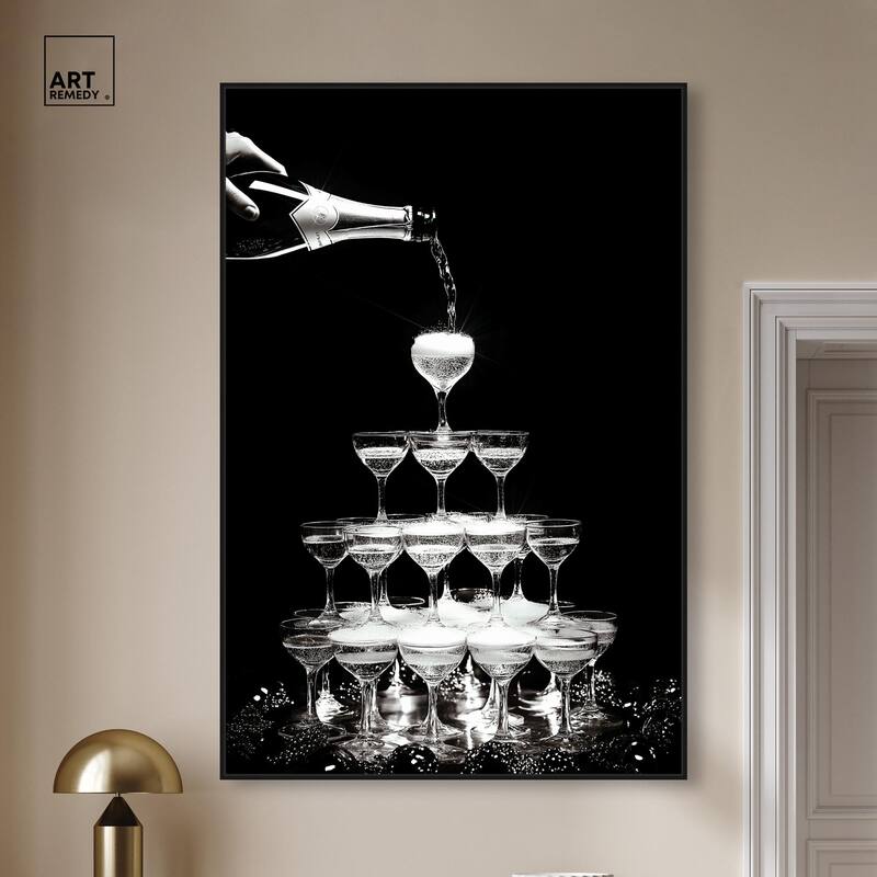 Flow of Fizz Canvas by Art Remedy