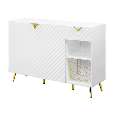 ACME Gaines Server in White High Gloss