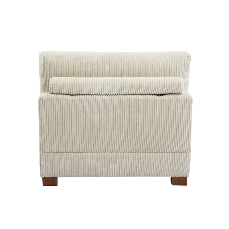 Modern Upholstered Armless Chair Accent Chair