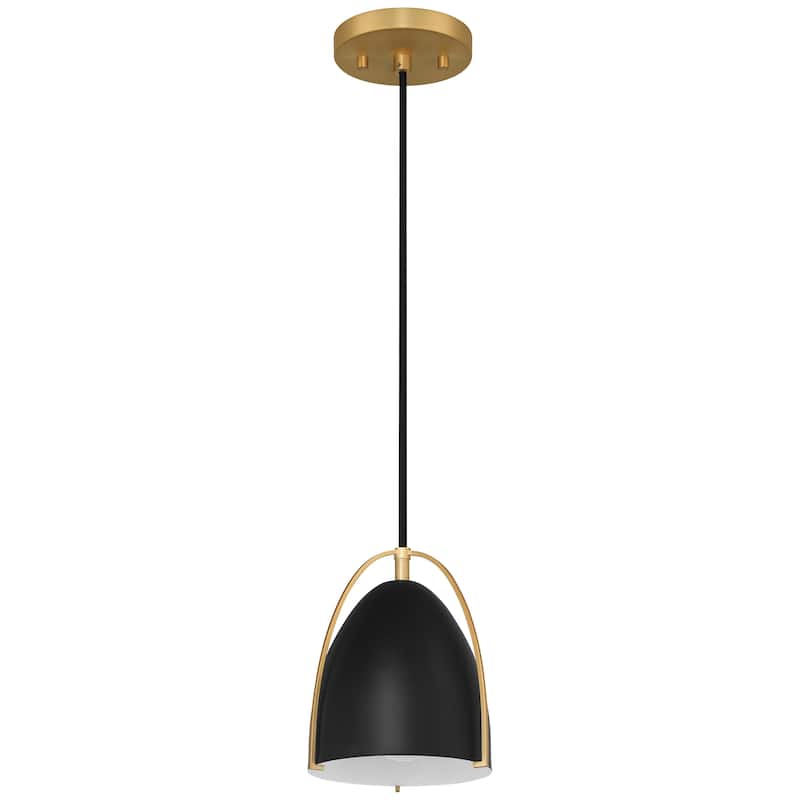 Access Lighting Axel 1 Light Pendant - Matte Black - Black