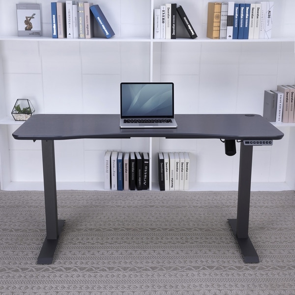 55-in Electric Height-adjustable Standing Desk. Opens flyout.
