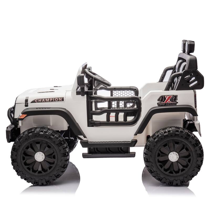 24V Two-Seater Kids Ride On Electric Car W/Parents Control,400w Motor,Provide A Speed Of 1.86-4.35mph For Kids Of 3+