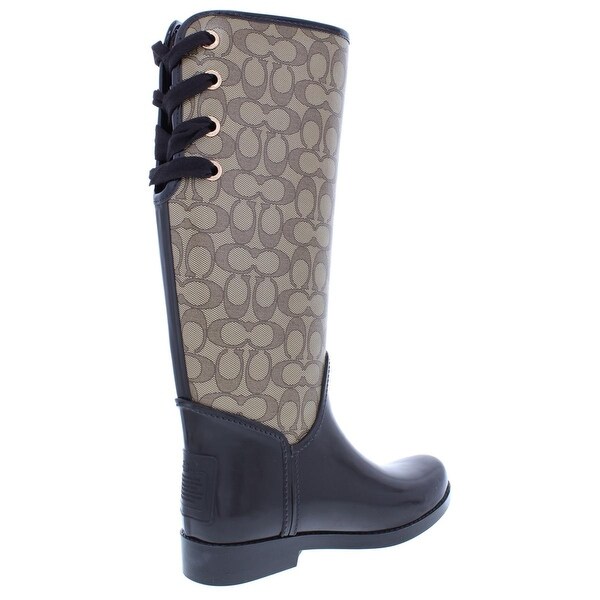 coach signature rain boots