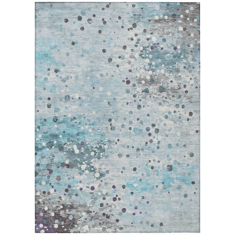 HomeRoots Abstract Transitional Rectangle Outdoor Rug
