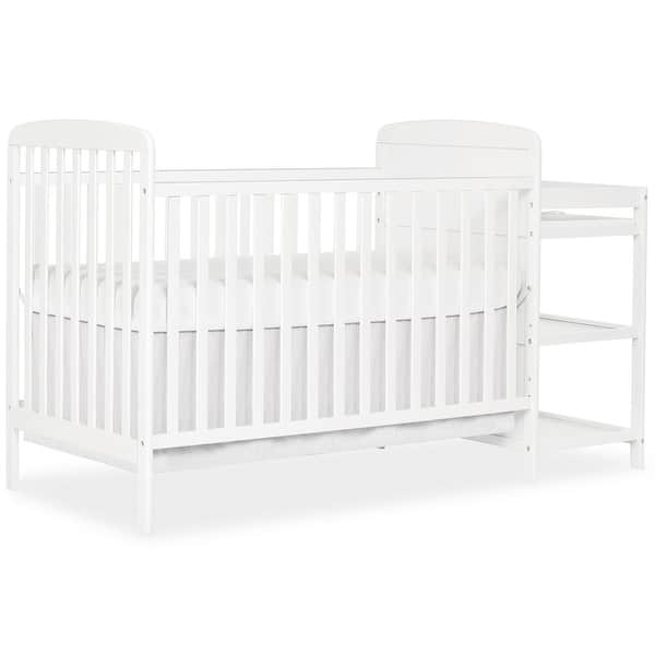 slide 2 of 10, Dream On Me Anna 4 in 1 Full Size Crib and Changing Table Combo White