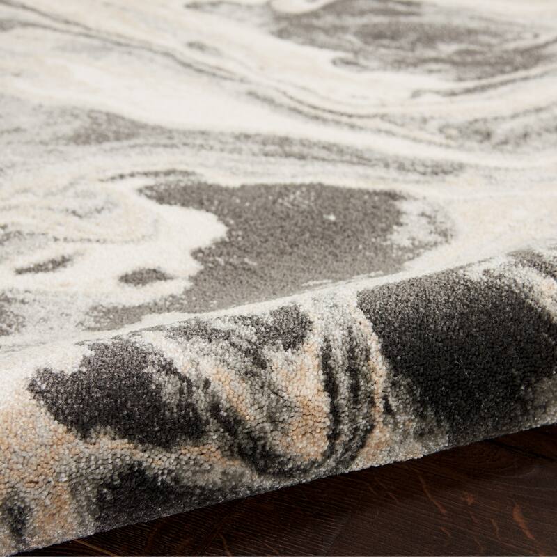 Inspire Me Home Decor Neutral Modern Abstract Area Rug