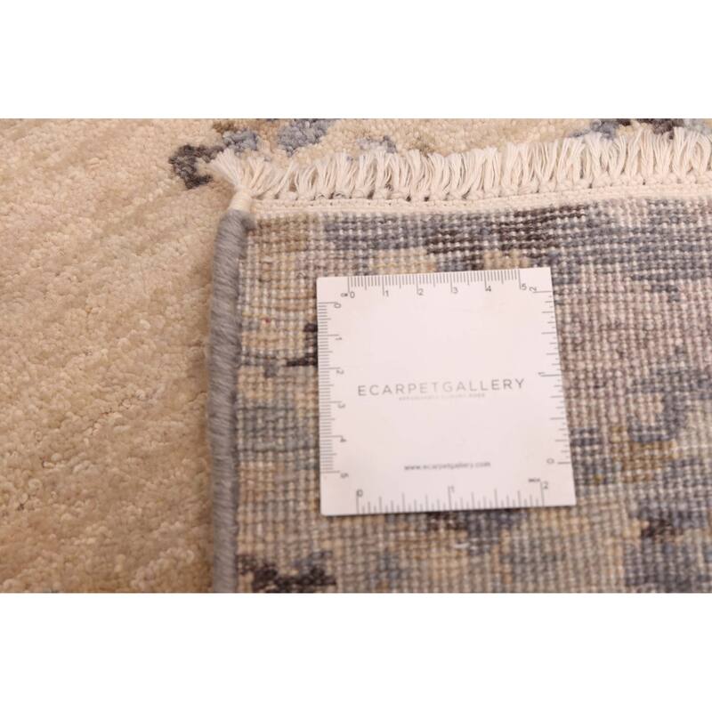 ECARPETGALLERY Hand-knotted Legacy Beige Silk, Wool Rug - 2'6 x 12'3