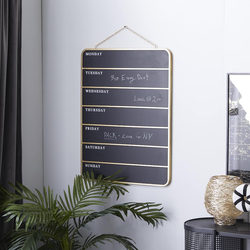 Black Wooden Calendar Sign Home Wall Decor
