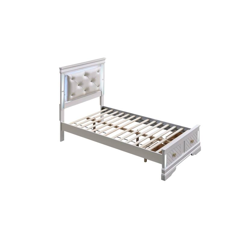 Glory Furniture Naples G6735B-TSB Twin Bed Pearl