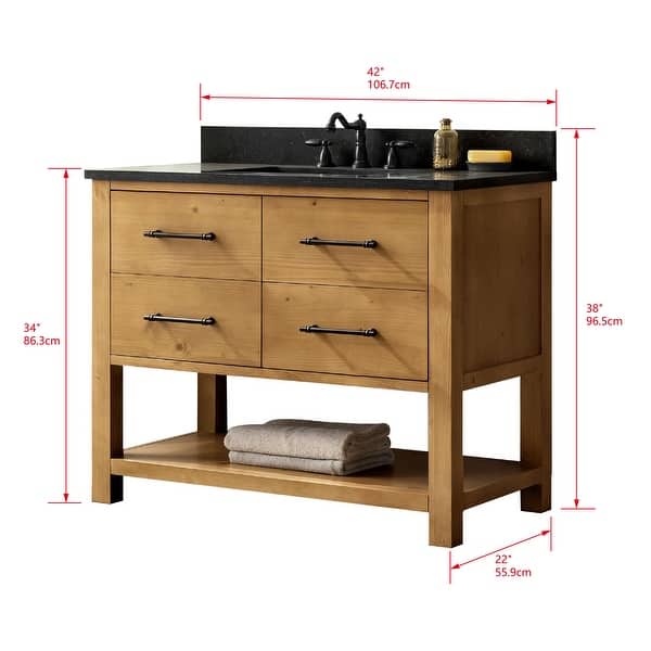 dimension image slide 7 of 9, Sudio Design Bathroom Vanity Windwood Collection.