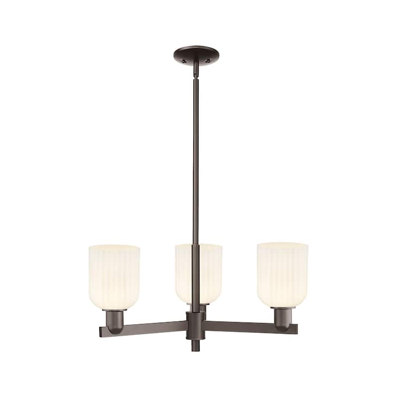 Innovations Lighting Downtown Urban - Bridal Veil - 3 Light 18" Chandelier