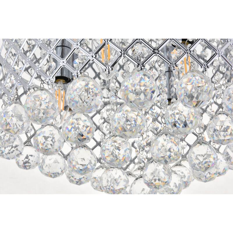 Elegant Lighting Tully 6 Light 18" Wide Flush Mount Drum Ceiling