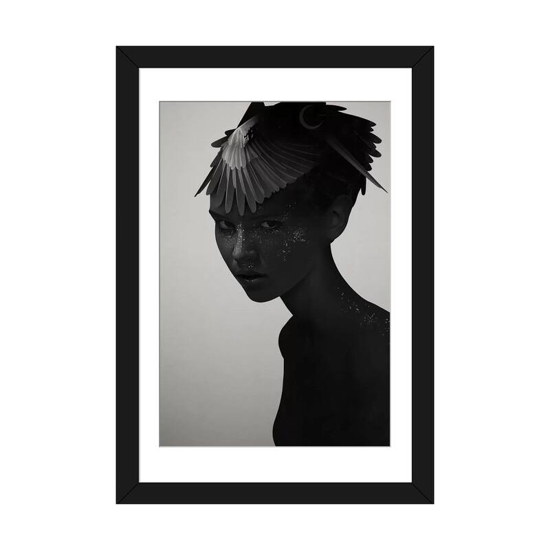 iCanvas "Eva" by Ruben Ireland - Black - 32x24x1