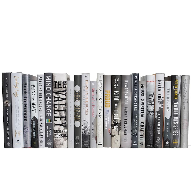 Books Grey Decorative Accessories: Stone Dust Jacket Color By The Foot