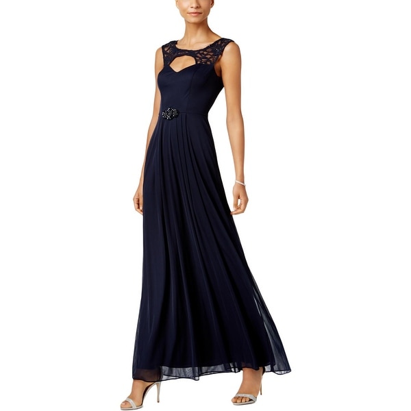 Betsy & Adam Womens Formal Dress Cut-Out Sleeveless