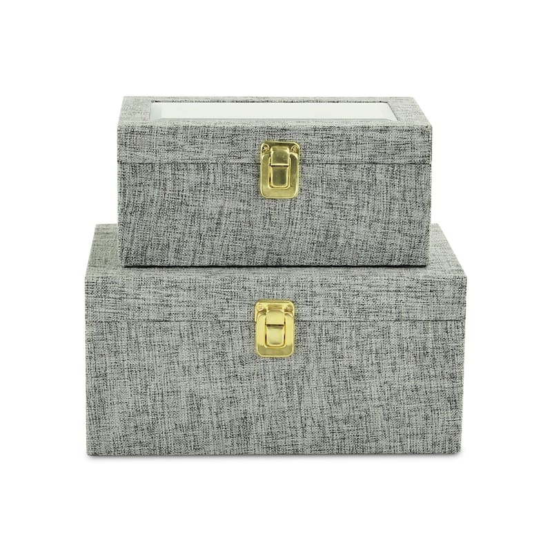 Canter Isle Linen Decorative Box Set