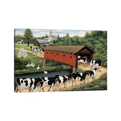 iCanvas "Cows In West Arlington" by Lowell Herrero Canvas Print