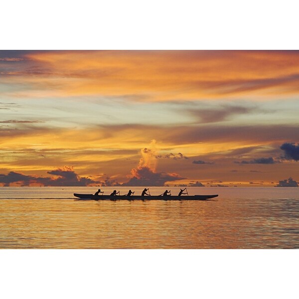 Guam Boat Sunset Lantern Press Photography Art Print Multiple Sizes Available 9 X 12 Art Print