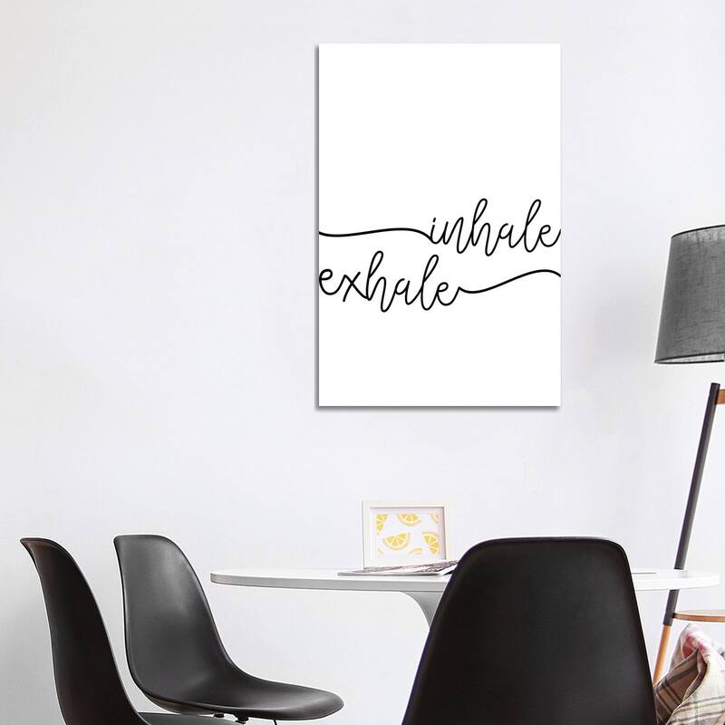 iCanvas "Inhale x Exhale" by Sisi & Seb Canvas Print - 40x26x1.5