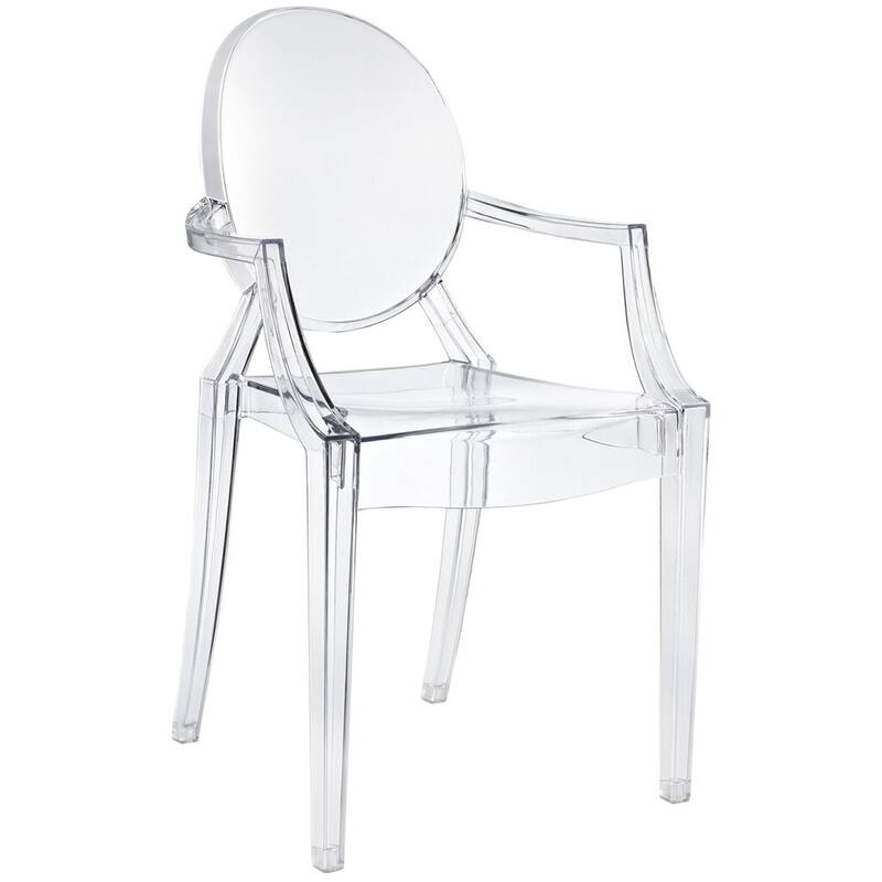 Clear Arm Transparent chair (Set of 4) - Short - Set of 4