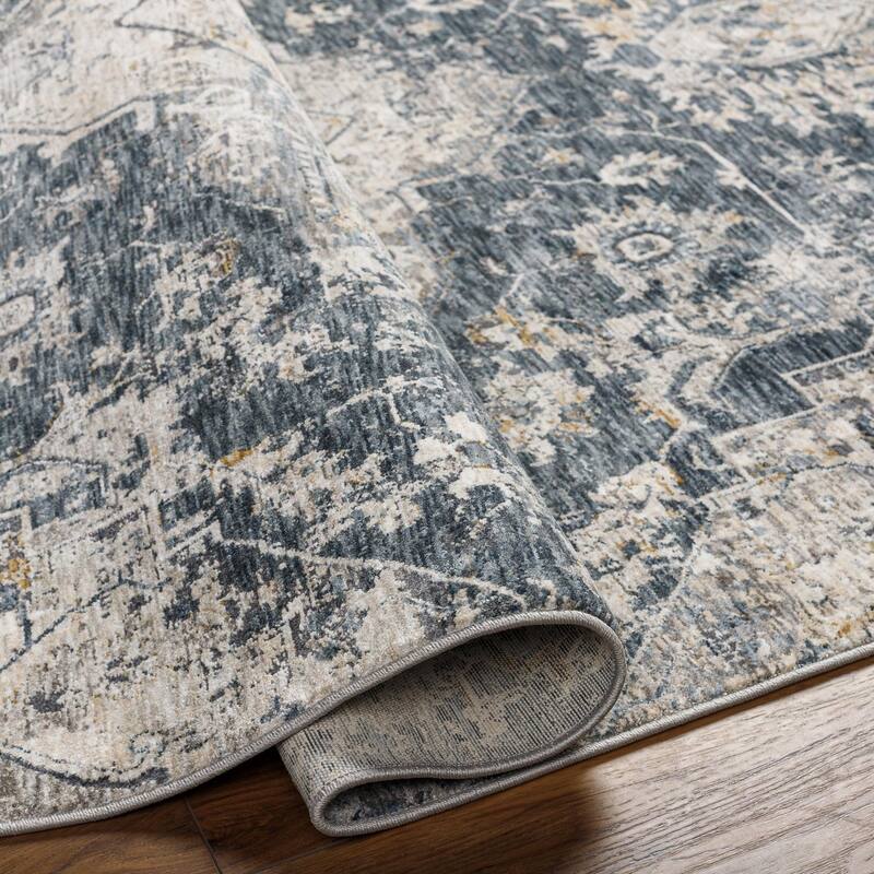 Livabliss Traditional Cardiff Medallion Area Rug