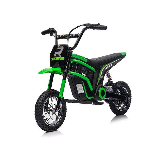 slide 2 of 43, Kids Off-Road Bike with 12-Inch Durable Tires, Suspension & Safe Brakes, 14.29 mph Top Speed Green