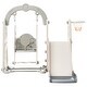 preview thumbnail 8 of 8, 3 In 1 Toddler Slide And Swing Set Climber Slide Playset With Basketball Hoop Freestanding Indoor Outdoor